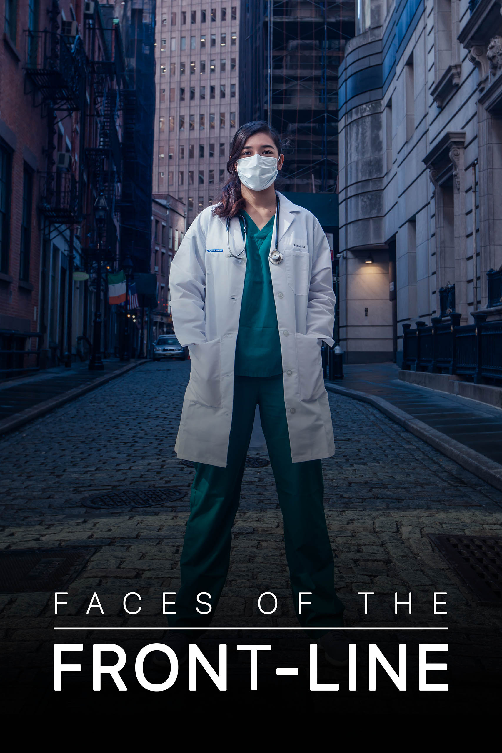 Faces of the Front-Line, a portrait series of New York City’s front-line workers during the COVID-19 pandemic lockdown.